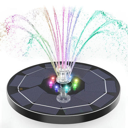 Solar Fountains with LED Lights