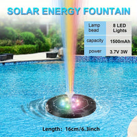 Solar Fountains with LED Lights