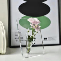 Frame Shaped Clear Acrylic Flower Vase