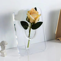 Frame Shaped Clear Acrylic Flower Vase