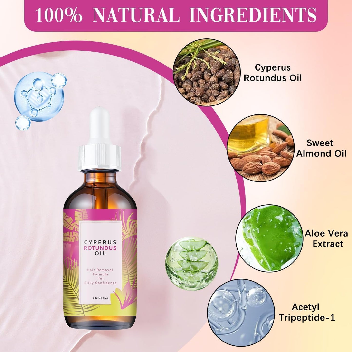 Natural Cyperus Rotundus Oil For Hair Removal