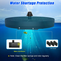 Solar Fountains with LED Lights