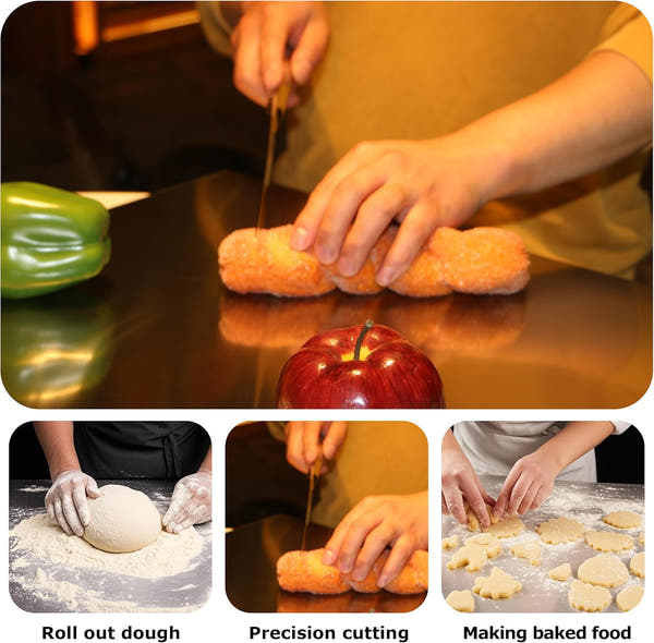 Stainless Steel Cutting & Kneading Board 40x30cm