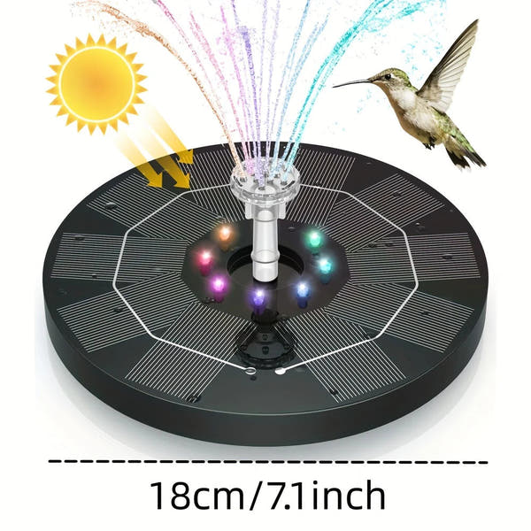 Solar Fountains with LED Lights