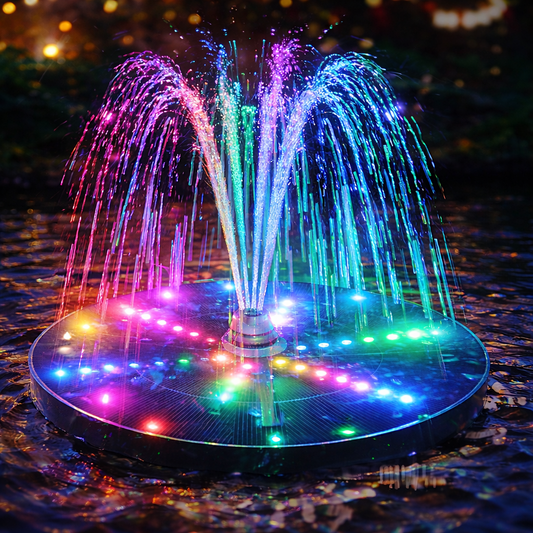 Solar Fountains with LED Lights
