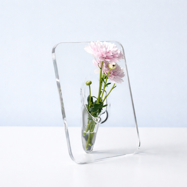 Frame Shaped Clear Acrylic Flower Vase