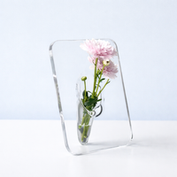 Frame Shaped Clear Acrylic Flower Vase